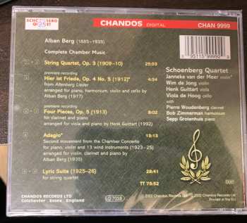 CD Alban Berg: Complete Chamber Music