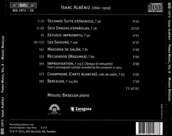 CD Isaac Albéniz: Piano Music - Volume 8