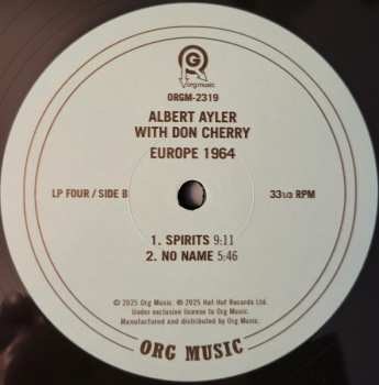 4LP/Box Set Don Cherry: Europe 1964 LTD