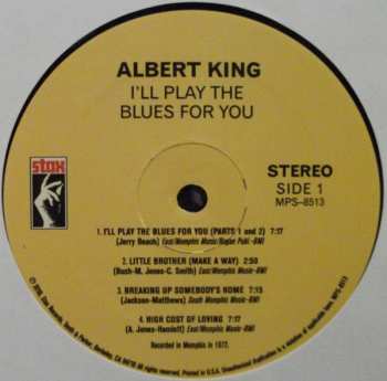 LP Albert King: I'll Play The Blues For You