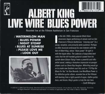 CD Albert King: Live Wire / Blues Power