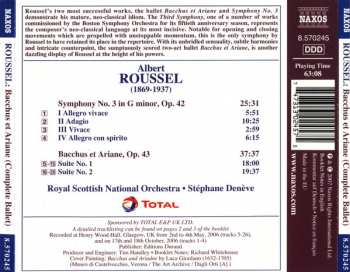 CD Stéphane Denève: Bacchus Et Ariane (Complete Ballet) • Symphony No. 3