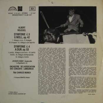 LP Orchestre Des Concerts Lamoureux: Symfonie Číslo 3 G Moll, Opus 42 ✸ Číslo 4 A Dur, Opus 53