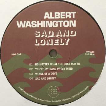 LP Albert Washington: Sad And Lonely LTD