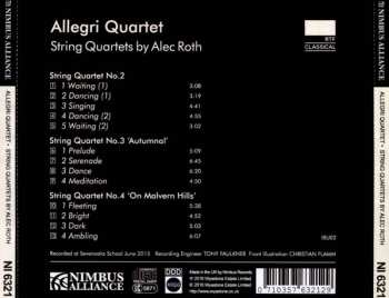 CD The Allegri String Quartet: String Quartets By Alec Roth