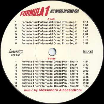 LP Alessandro Alessandroni: Formula 1 Nell'Inferno Del Grand Prix LTD