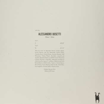 LP Alessandro Bosetti: Plane / Talea LTD
