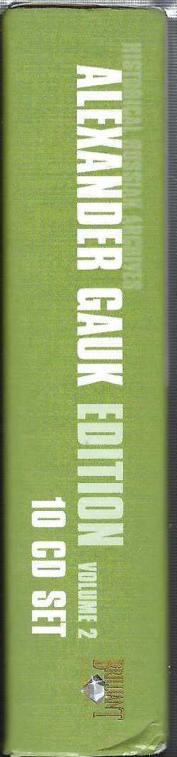 10CD/Box Set Various: Historical Russian Archives • Alexander Gauk Edition Volume 2