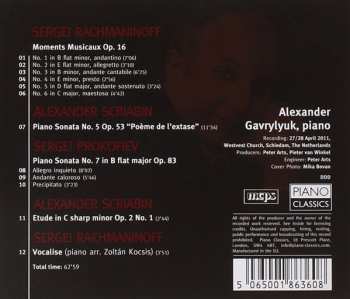 CD Sergei Prokofiev: Moments Musicaux / Sonata 5 / Sonata 7