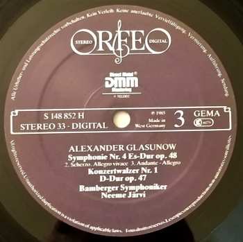 2LP Alexander Glazunov: Symphonien 2•4•7 • Konzertwalzer