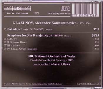 CD Alexander Glazunov: Symphony No. 3 / Ballade