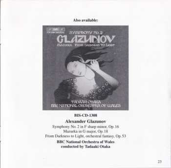 CD Alexander Glazunov: Symphony No. 3 / Ballade