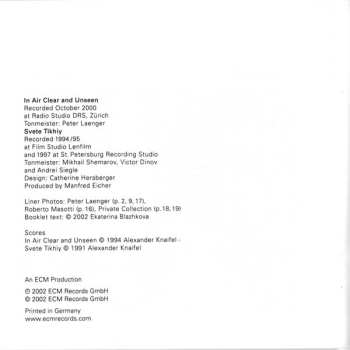 CD Alexander Knaifel: Svete Tikhiy
