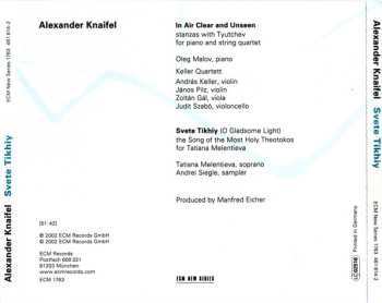 CD Alexander Knaifel: Svete Tikhiy