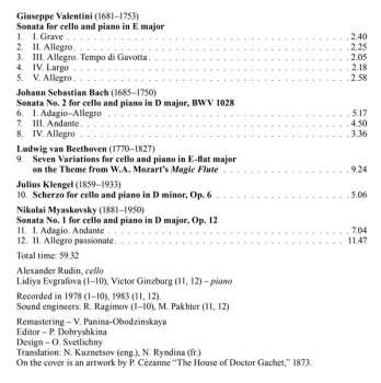CD Alexander Rudin: Cello