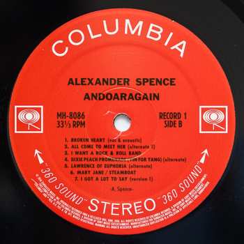 3LP Alexander Spence: AndOarAgain LTD