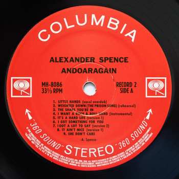 3LP Alexander Spence: AndOarAgain LTD