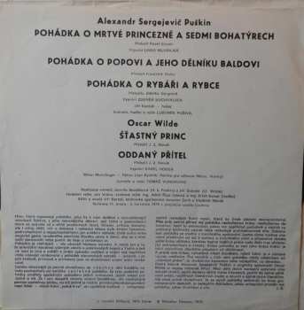 2LP Oscar Wilde: Pohádka O Mrtvé Princezně A Sedmi Bohatýrech / Pohádka O Rybáři A Rybce / Pohádka O Popovi A Jeho Dělníku Baldovi / Štastný Princ / Oddaný Přítel