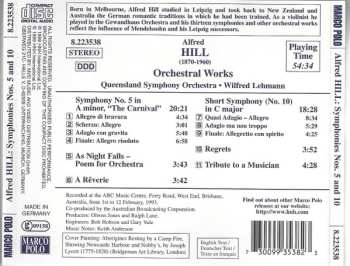 CD Queensland Symphony Orchestra: Symphonies Nos. 5 And 10 / As Night Falls • Tribute To A Musician