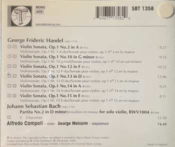 CD Johann Sebastian Bach: 6 Violin Sonatas Op.1 / Chaconne From Partita N°2