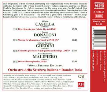 CD Alfredo Casella: Casella • Donatoni • Ghedini • Malipiero