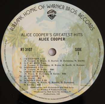 LP Alice Cooper: Alice Cooper's Greatest Hits