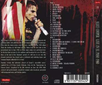 2CD Alice Cooper: Live In El Paso 1980