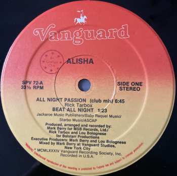 Album Alisha: All Night Passion (Club Mix)