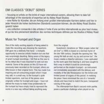 CD Alison Balsom: Music For Trumpet And Organ