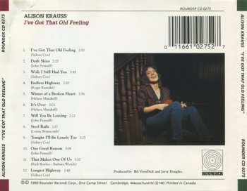 CD Alison Krauss: I've Got That Old Feeling