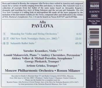 CD Moscow Philharmonic Orchestra: Sulamith (Ballet Suite) • Monolog • Old New York Nostalgia (Suite)