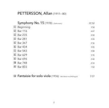 SACD Norrköping Symphony Orchestra: Symphony No. 15 / Viola Concerto