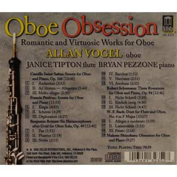 CD Allan Vogel: Oboe Obsession (Allan Vogel Plays Romantic and Virtuosic Works For Oboe)