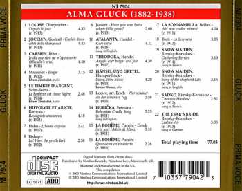 CD Alma Gluck: Alma Gluck