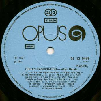 LP Alojz Bouda: Organ Fascination