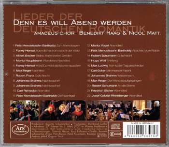 CD Nicol Matt: Denn Es Will Abend Werden – Lieder Der Deutschen Romantik (For Evening Is Coming - Songs Of German Romanticism) 