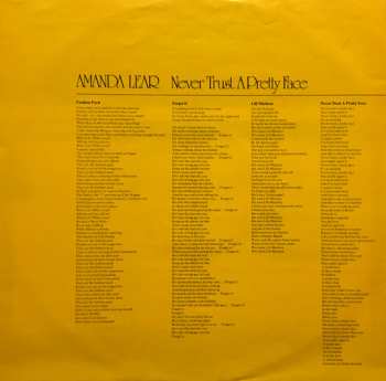 LP Amanda Lear: Never Trust A Pretty Face