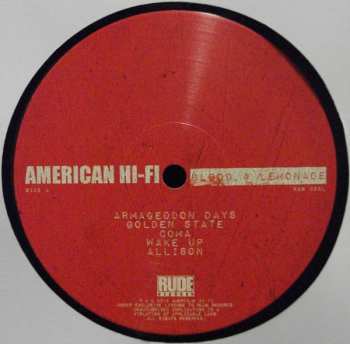 LP American Hi-Fi: Blood & Lemonade LTD