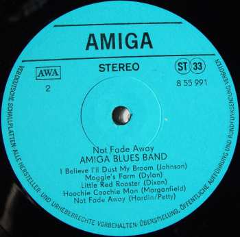 LP Amiga Blues Band: Not Fade Away