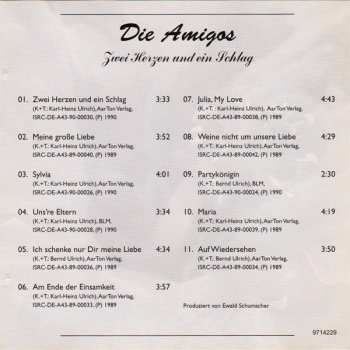 CD Amigos: Zwei Herzen Und Ein Schlag