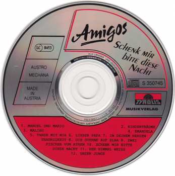 CD Amigos: Schenk' Mir Bitte Diese Nacht