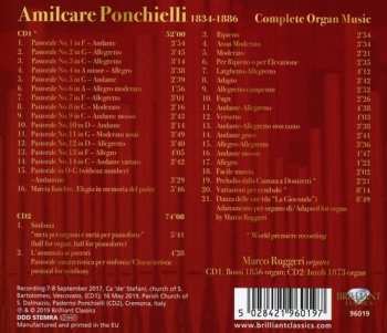 2CD Amilcare Ponchielli: Complete Organ Music