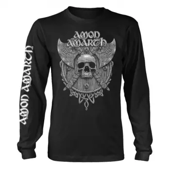 Tričko s dlhým rukávom Grey Skull (black)