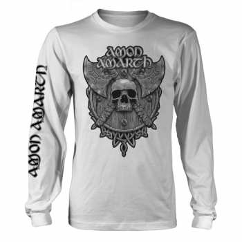 Merch Amon Amarth: Tričko s dlhým rukávom Grey Skull (white)