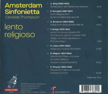 CD Amsterdam Sinfonietta: Lento Religioso