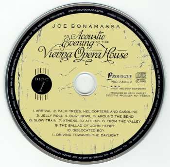 2CD Joe Bonamassa: An Acoustic Evening At The Vienna Opera House