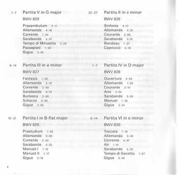 2CD Johann Sebastian Bach: Six Partitas