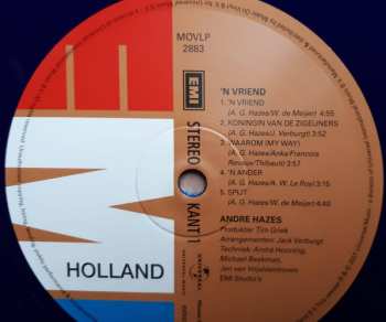 LP André Hazes: 'n Vriend NUM | LTD | CLR