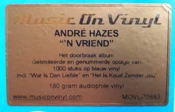 LP André Hazes: 'n Vriend NUM | LTD | CLR