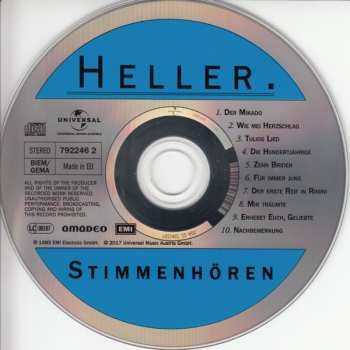 CD André Heller: Stimmenhören
